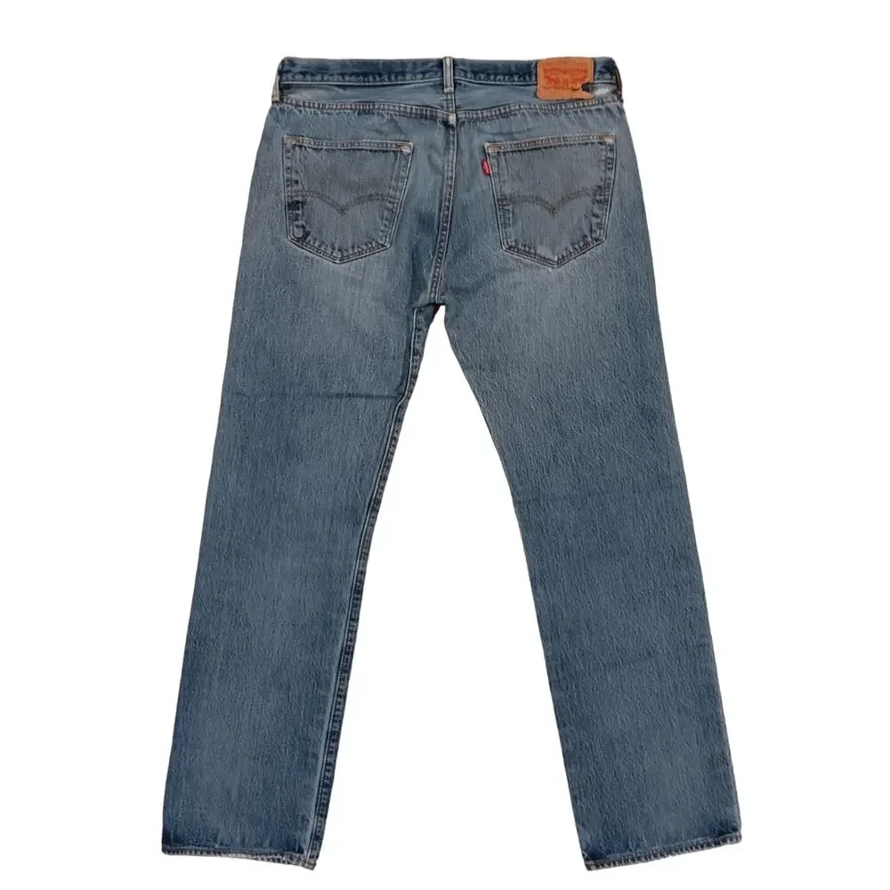 Levi's 501 Distressed Ripped Button Fly Jeans